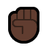 ✊🏿 raised fist: dark skin tone display on Windows